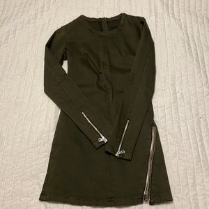 R + A Mini Zipper Dress